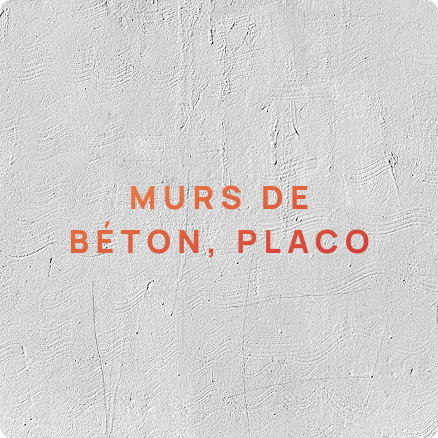 impression murale sur mur beton et placo